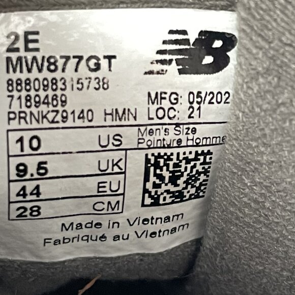 New Balance 877 walking shoes Men's US size 10 Wide gray lightly worn - Picture 7 of 7